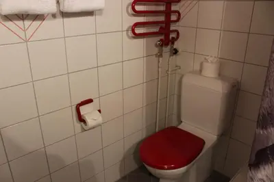 Ein Badezimmer in der Unterkunft The Engstligen