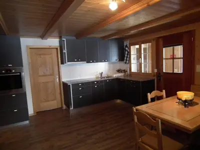 Küche/Küchenzeile in der Unterkunft Alpenlodge