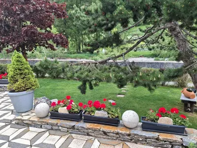 Ein Garten an der Unterkunft Aquarell Apartments