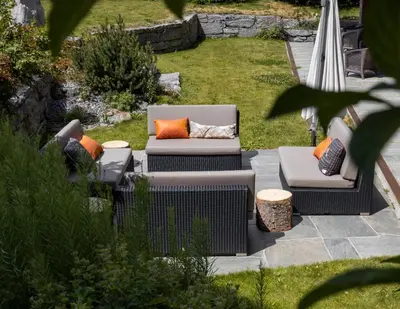 Ein Sitzbereich in der Unterkunft Matterhorn Lodge Boutique Hotel & Apartments