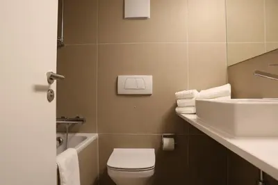 Ein Badezimmer in der Unterkunft Bolero 4.5 Dachzimmerwohnung