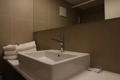 Ein Badezimmer in der Unterkunft Bolero 4.5 Dachzimmerwohnung