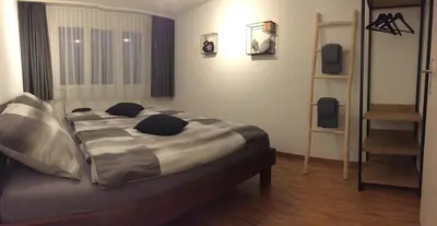 Ein Bett oder Betten in einem Zimmer der Unterkunft Lake View Apartment