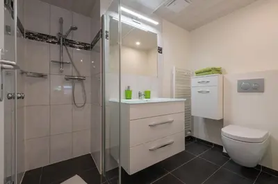 Ein Badezimmer in der Unterkunft Haus Bergsonne
