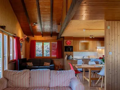 Küche/Küchenzeile in der Unterkunft Chalet Le Hibou by Interhome