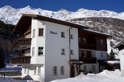 Ein allgemeiner Bergblick oder ein Berglick von der Ferienwohnung aus