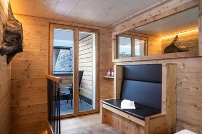 TV/Unterhaltungsangebot in der Unterkunft Chalet Black Pearl