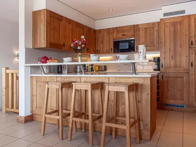 Küche/Küchenzeile in der Unterkunft Chalet Agneau by Interhome