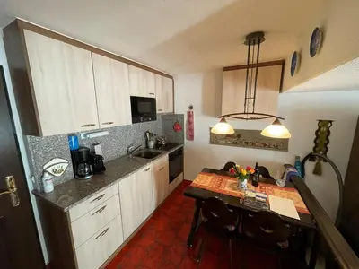 Küche/Küchenzeile in der Unterkunft Haus Oasis