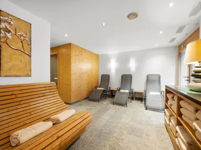 Ein Sitzbereich in der Unterkunft Apartment Rütschi-3 by Interhome