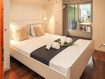 Ein Bett oder Betten in einem Zimmer der Unterkunft Apartment Dents Rousses E3 by Interhome