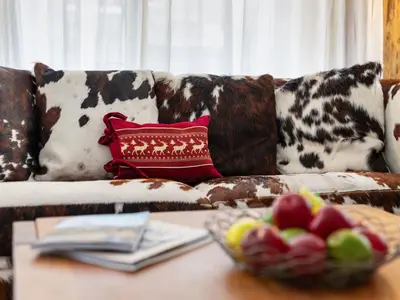 Ein Sitzbereich in der Unterkunft Apartment Rütschi-5 by Interhome