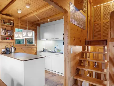 Küche/Küchenzeile in der Unterkunft Chalet Rietsli by Interhome