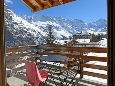 Ein allgemeiner Bergblick oder ein Berglick von der Ferienwohnung aus
