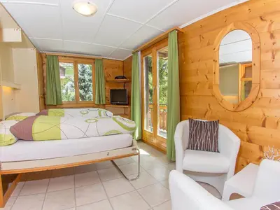 Ein Sitzbereich in der Unterkunft Studio Bergfink Obergeschoss-5 by Interhome