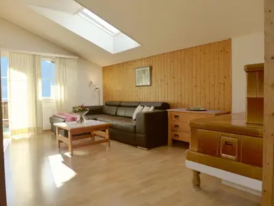 Ein Sitzbereich in der Unterkunft Apartment Oltschiblick by Interhome
