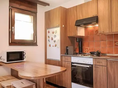 Küche/Küchenzeile in der Unterkunft Apartment Gemmi by Interhome