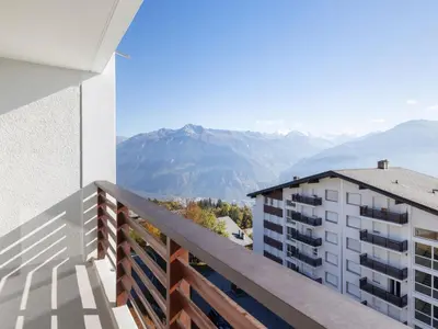 Ein allgemeiner Bergblick oder ein Berglick von der Ferienwohnung aus