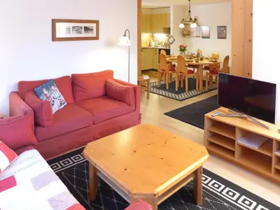 Ein Sitzbereich in der Unterkunft Apartment Terrasse Des Alpes 917 by Interhome