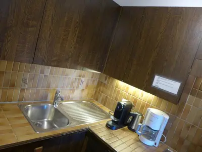 Küche/Küchenzeile in der Unterkunft Apartment Terrasse Des Alpes 814 by Interhome