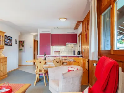 Küche/Küchenzeile in der Unterkunft Apartment Les Crêtes 1-3 by Interhome