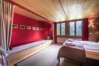 Ein Bett oder Betten in einem Zimmer der Unterkunft Luftschloss
