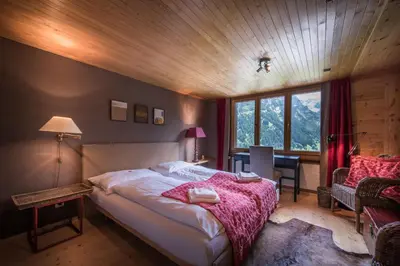 Ein Bett oder Betten in einem Zimmer der Unterkunft Luftschloss