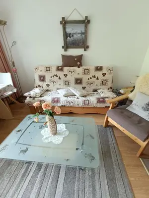 Ein Sitzbereich in der Unterkunft Haus Residence