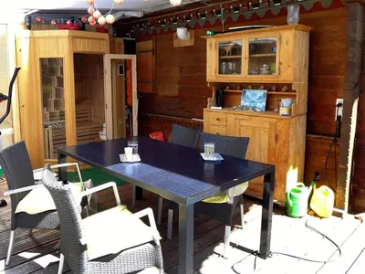 Küche/Küchenzeile in der Unterkunft Apartment Chalet Seeberg by Interhome