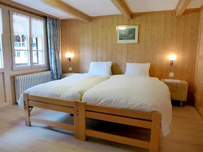 Ein Bett oder Betten in einem Zimmer der Unterkunft Apartment Grosshorn by Interhome