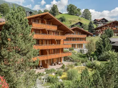 Ein allgemeiner Bergblick oder ein Berglick von der Ferienwohnung aus