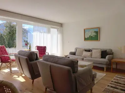 Ein Sitzbereich in der Unterkunft Holiday Home Salzhubelweg by Interhome
