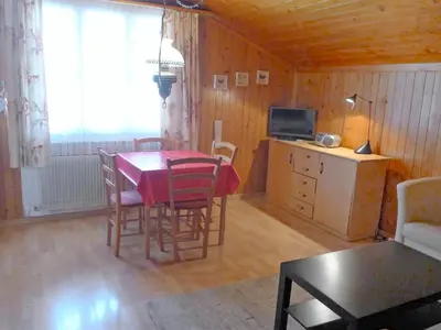 Küche/Küchenzeile in der Unterkunft Apartment Chalet Bärgsunna-3 by Interhome