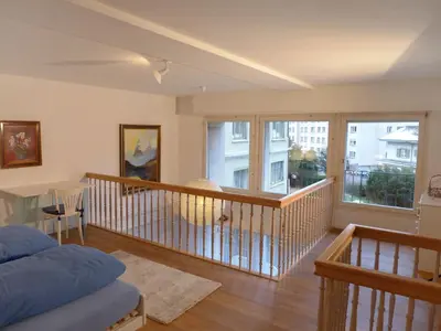 Ein Sitzbereich in der Unterkunft Studio Galeriestudio Jungfraublick by Interhome