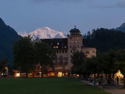 Ein allgemeiner Bergblick oder ein Berglick von der Ferienwohnung aus
