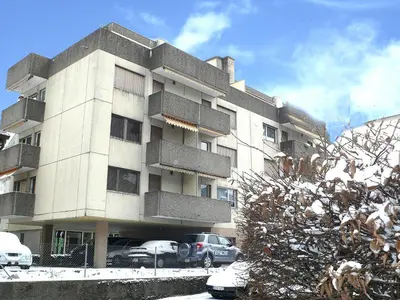 Das Gebäude in dem sich die Ferienwohnung befindet
