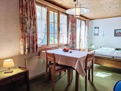 Ein Bett oder Betten in einem Zimmer der Unterkunft Apartment Chalet Marie Rosa-3 by Interhome