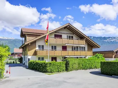 Ein allgemeiner Bergblick oder ein Berglick von der Ferienwohnung aus
