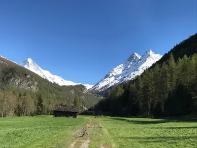 Naturlandschaft in der Nähe des Chalets