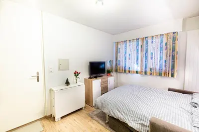 Ein Bett oder Betten in einem Zimmer der Unterkunft Studio Montana