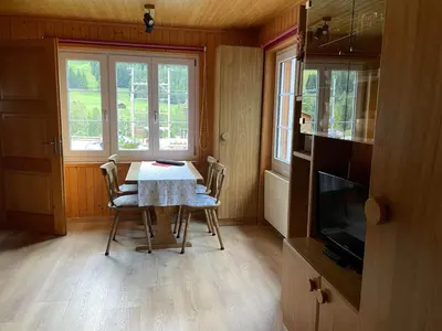 Küche/Küchenzeile in der Unterkunft Haus Bortis
