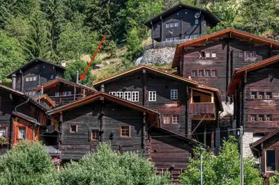 Das Gebäude in dem sich die Ferienwohnung befindet