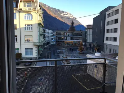 Ein allgemeiner Bergblick oder ein Berglick von der Ferienwohnung aus