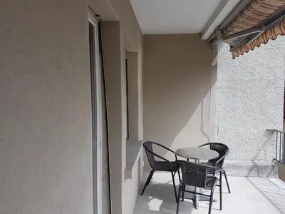Ein Balkon oder eine Terrasse in der Unterkunft Family friendly Apartment in the heart of Interlaken