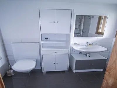Ein Badezimmer in der Unterkunft Chalet in Lenk near Simmen Falls