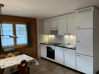 Küche/Küchenzeile in der Unterkunft Apartment in Fieschertal with Swiss Alps Views