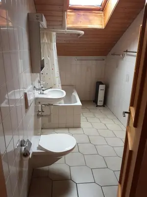 Ein Badezimmer in der Unterkunft Chalet mit Alpenambiente Axalp