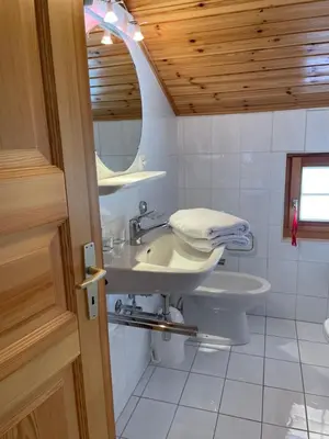 Ein Badezimmer in der Unterkunft Chalet Michele Alpage