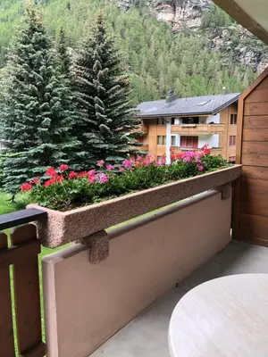 Ein allgemeiner Bergblick oder ein Berglick von der Ferienwohnung aus