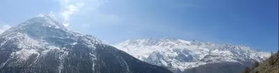 Ein allgemeiner Bergblick oder ein Berglick von der Ferienwohnung aus
